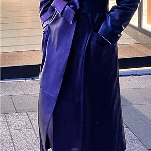 Elegant Leather Women's Coat